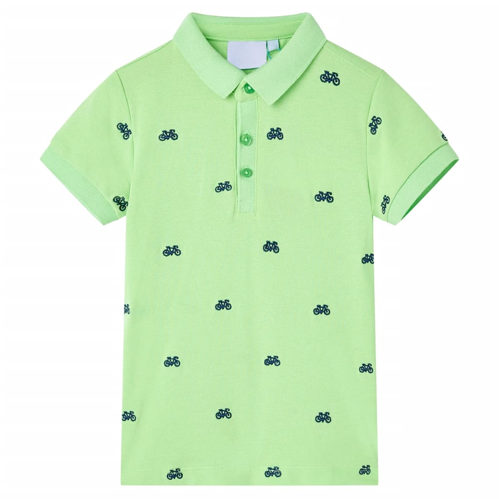 vidaXL Kinder-Poloshirt Neongrün 116