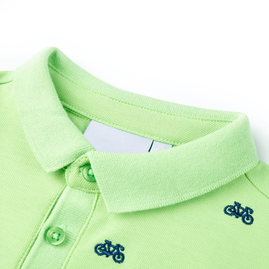Thumbnail - vidaXL Kinder-Poloshirt Neongrün 128