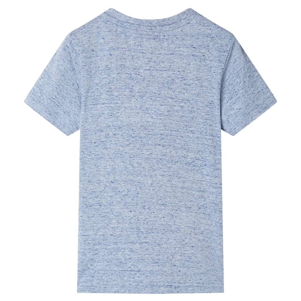 vidaXL Kindershirt met korte mouwen 104 gemêleerd blauw afbeelding