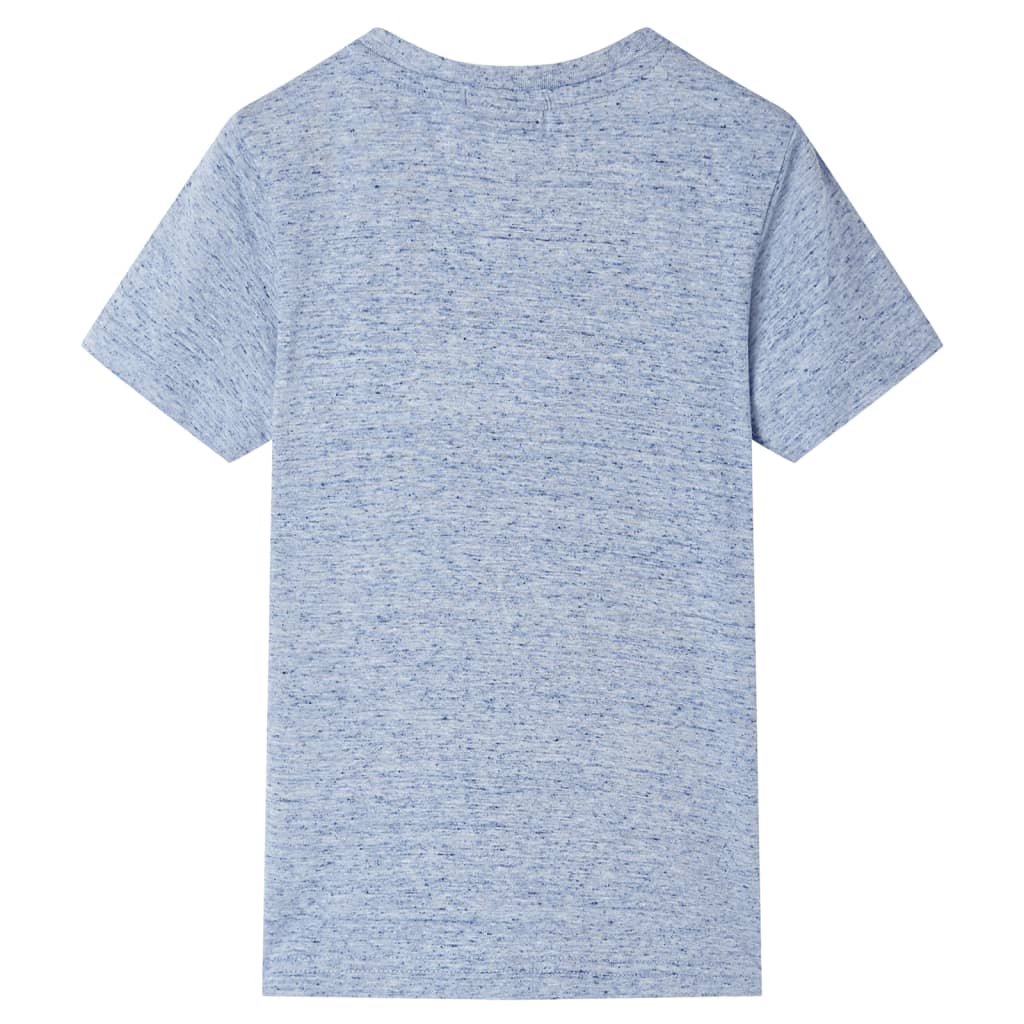 vidaXL Kindershirt met korte mouwen 116 gemêleerd blauw afbeelding