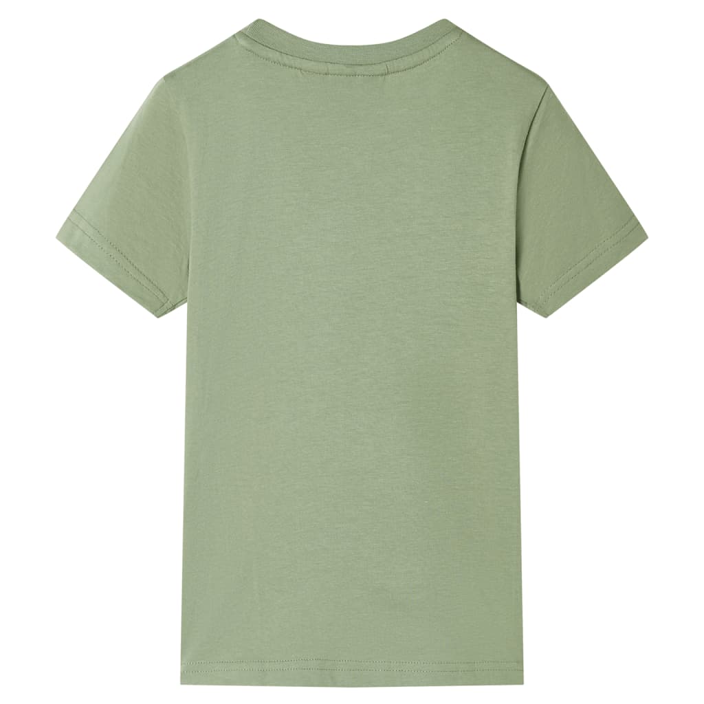 vidaXL Kindershirt met korte mouwen 104 lichtkakikleurig afbeelding