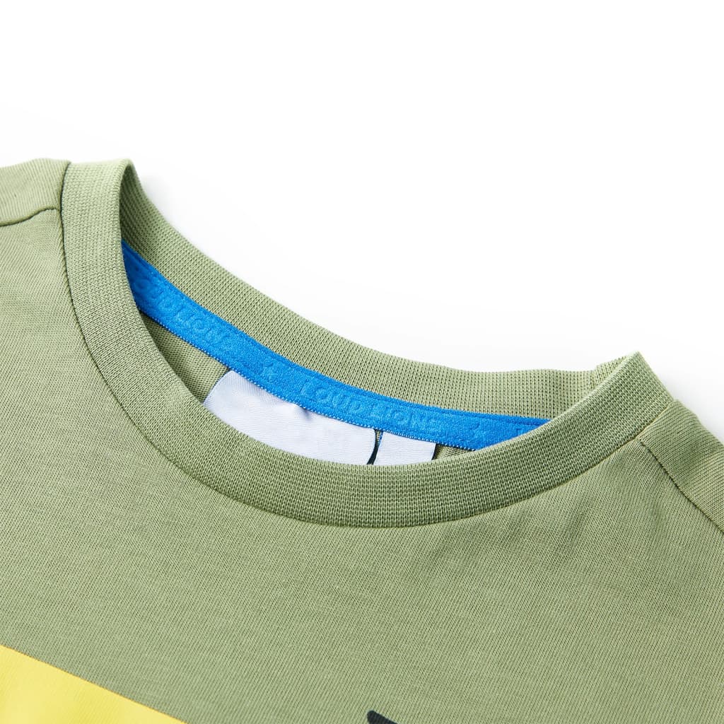 Thumbnail - vidaXL Kinder-Kurzarmshirt Hellkhaki 116