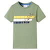 vidaXL Kids'T-shirt with Short Sleeves Blue Melange 92 Khaki 140