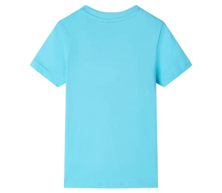 T-skjorte for barn med korte ermer aqua 104