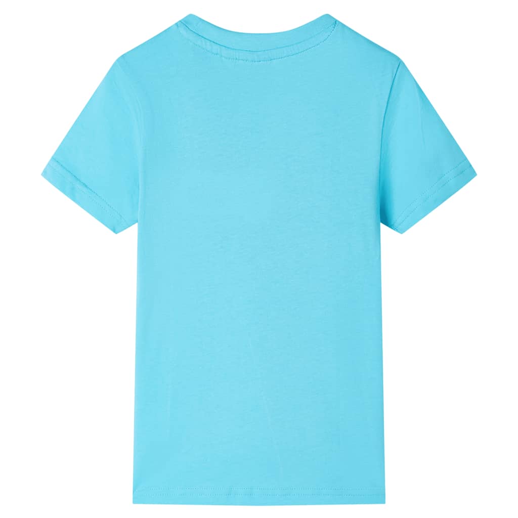 vidaXL Kindershirt met korte mouwen 128 zeeblauw afbeelding