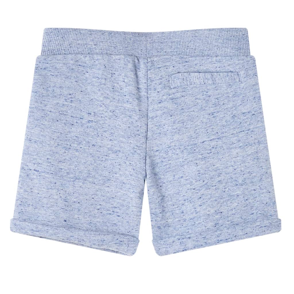 vidaXL Kindershorts met trekkoord 140 gemêleerd blauw afbeelding