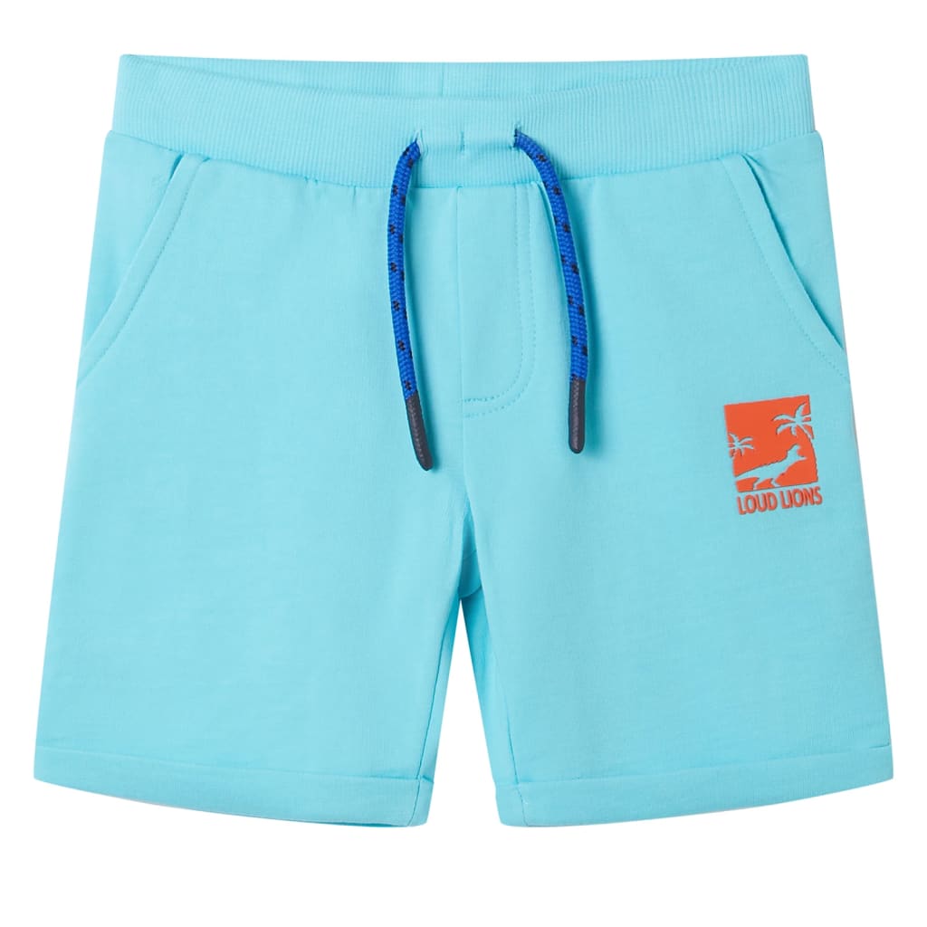 Kindershorts mit Kordelzug Aquablau 116