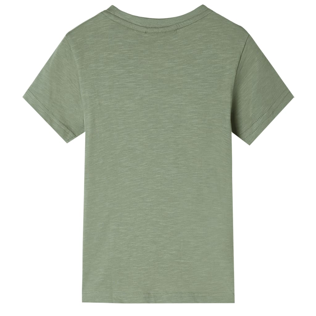 vidaXL Kindershirt met korte mouwen 116 lichtkakikleurig afbeelding