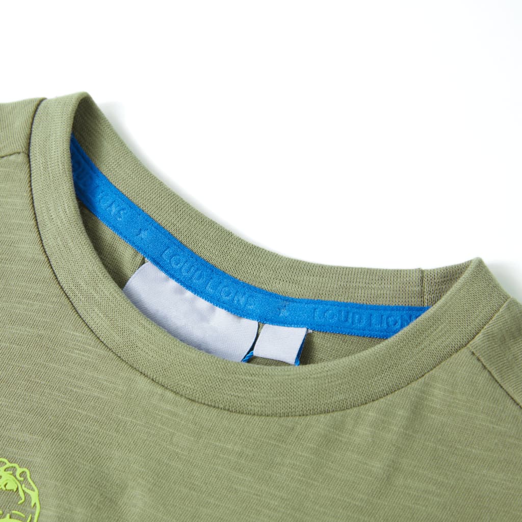 Thumbnail - vidaXL Kinder-Kurzarmshirt Helles Khaki 116