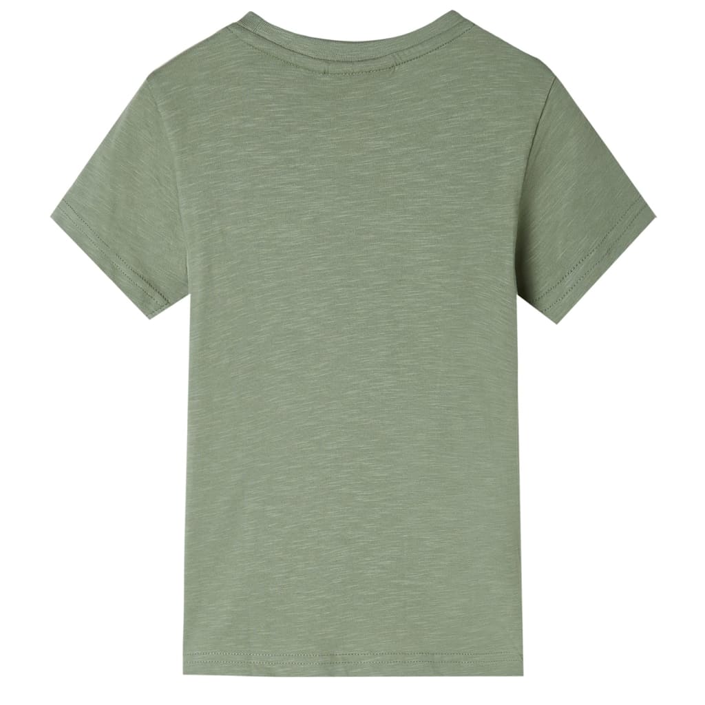 vidaXL Kindershirt met korte mouwen 128 lichtkakikleurig afbeelding