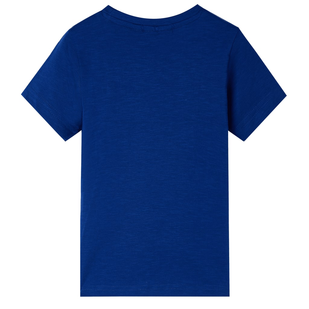 vidaXL Kindershirt met korte mouwen 116 donkerblauw afbeelding
