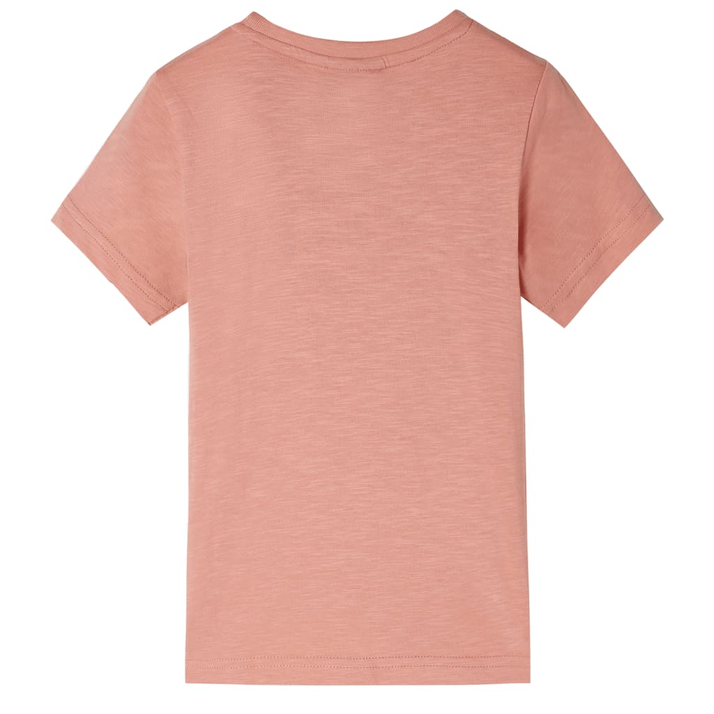 vidaXL Kindershirt met korte mouwen 92 lichtoranje afbeelding