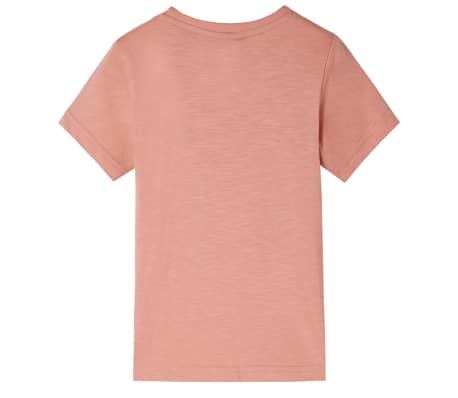 Kids' T-shirt with Short Sleeves Light Orange 92