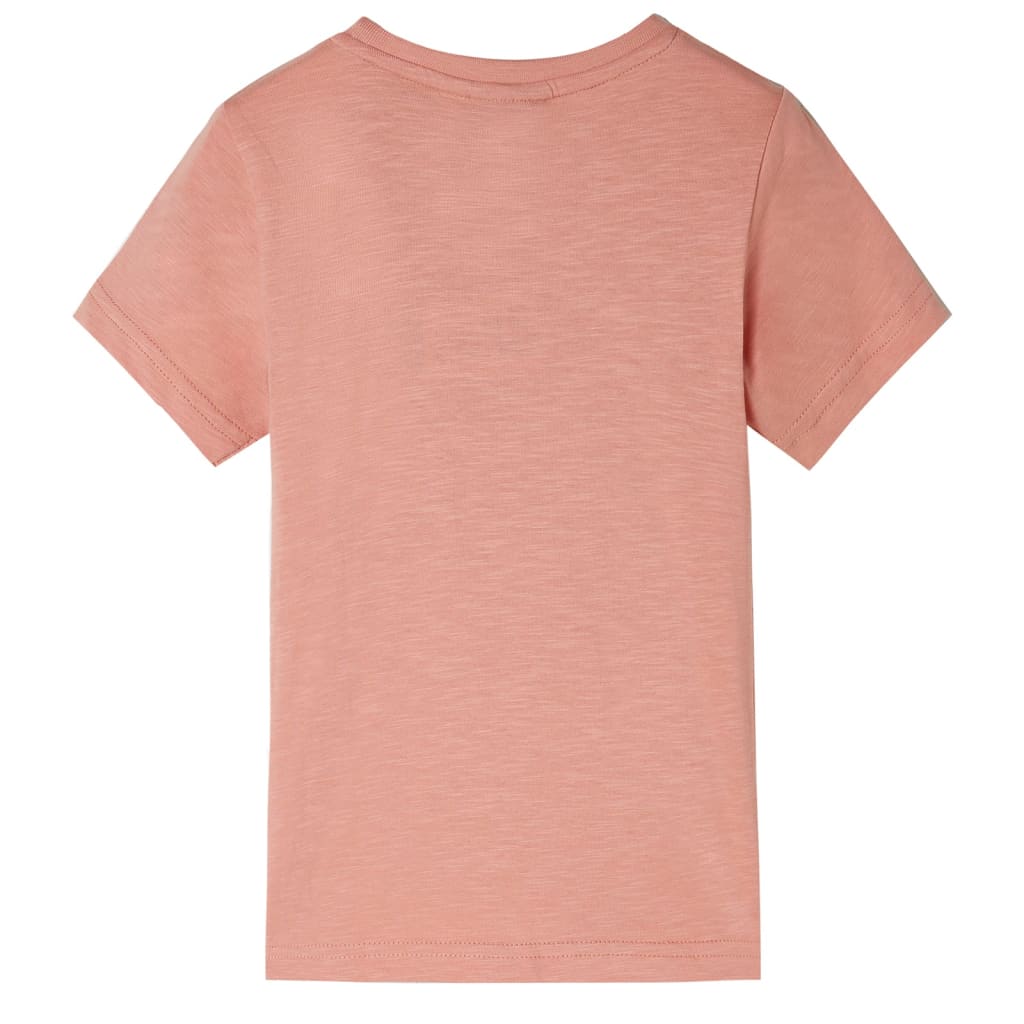 vidaXL Kindershirt met korte mouwen 116 lichtoranje afbeelding