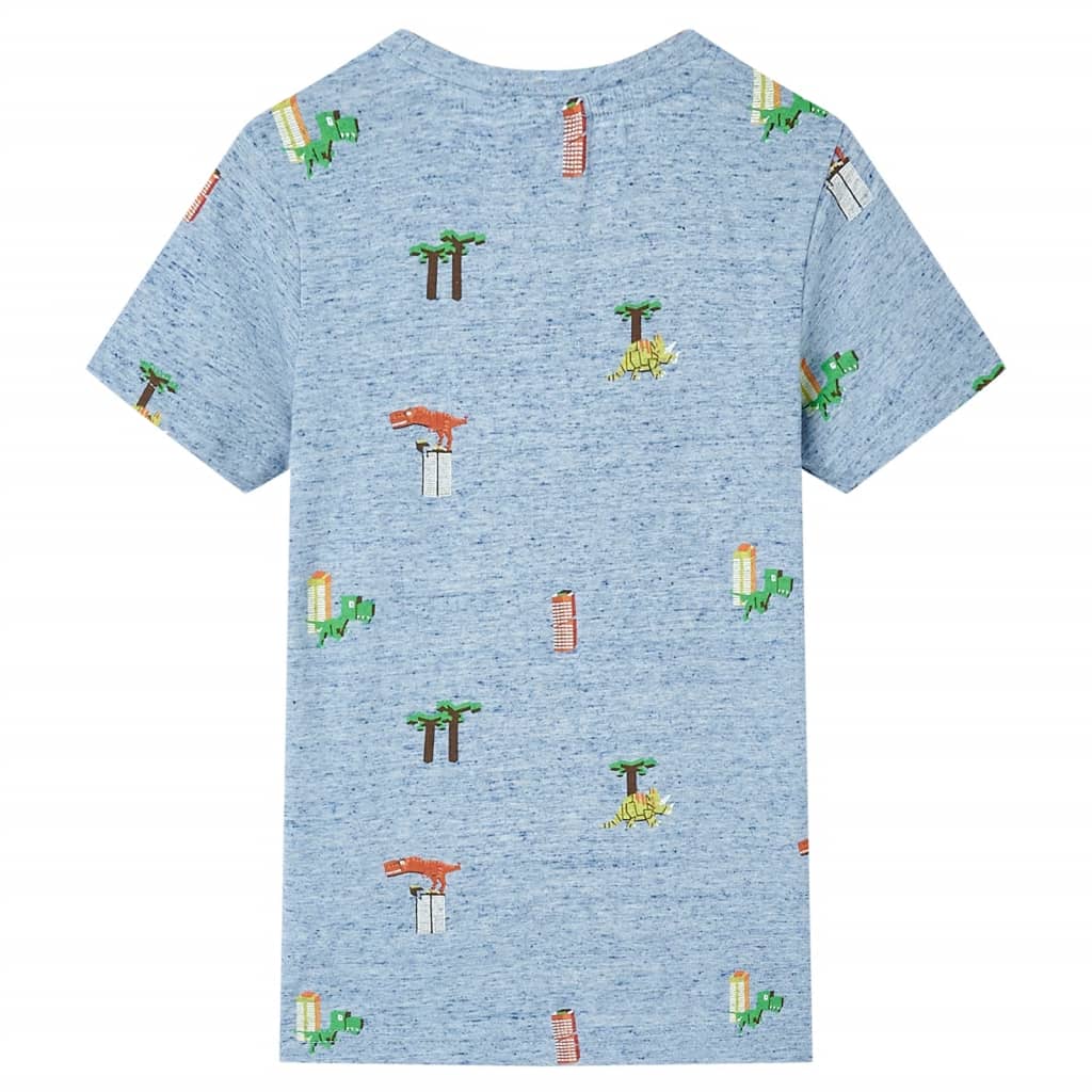 vidaXL Kindershirt 104 gemêleerd blauw afbeelding