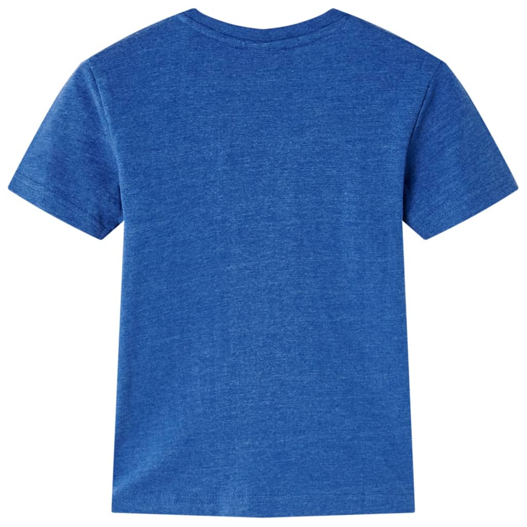 vidaXL Kindershirt 92 gemêleerd donkerblauw afbeelding
