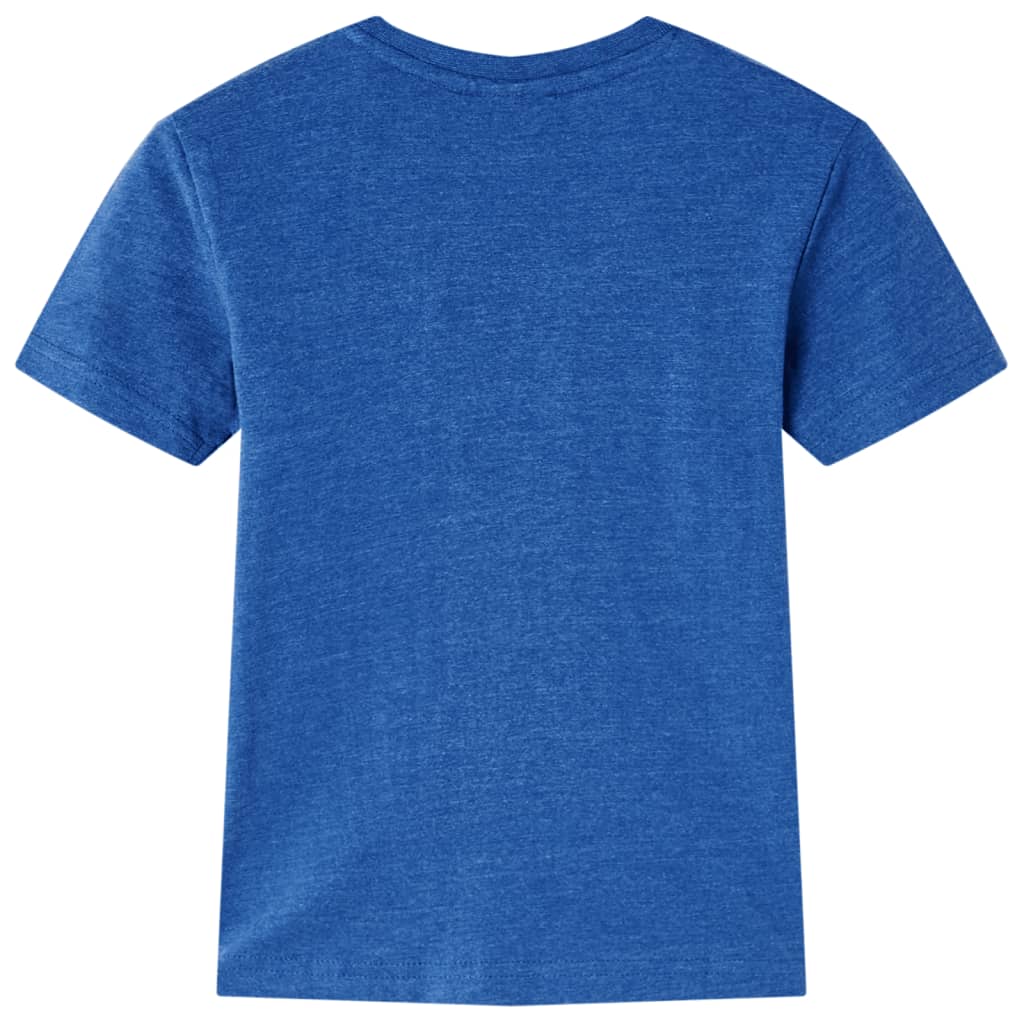 vidaXL Kindershirt 140 gemêleerd donkerblauw afbeelding