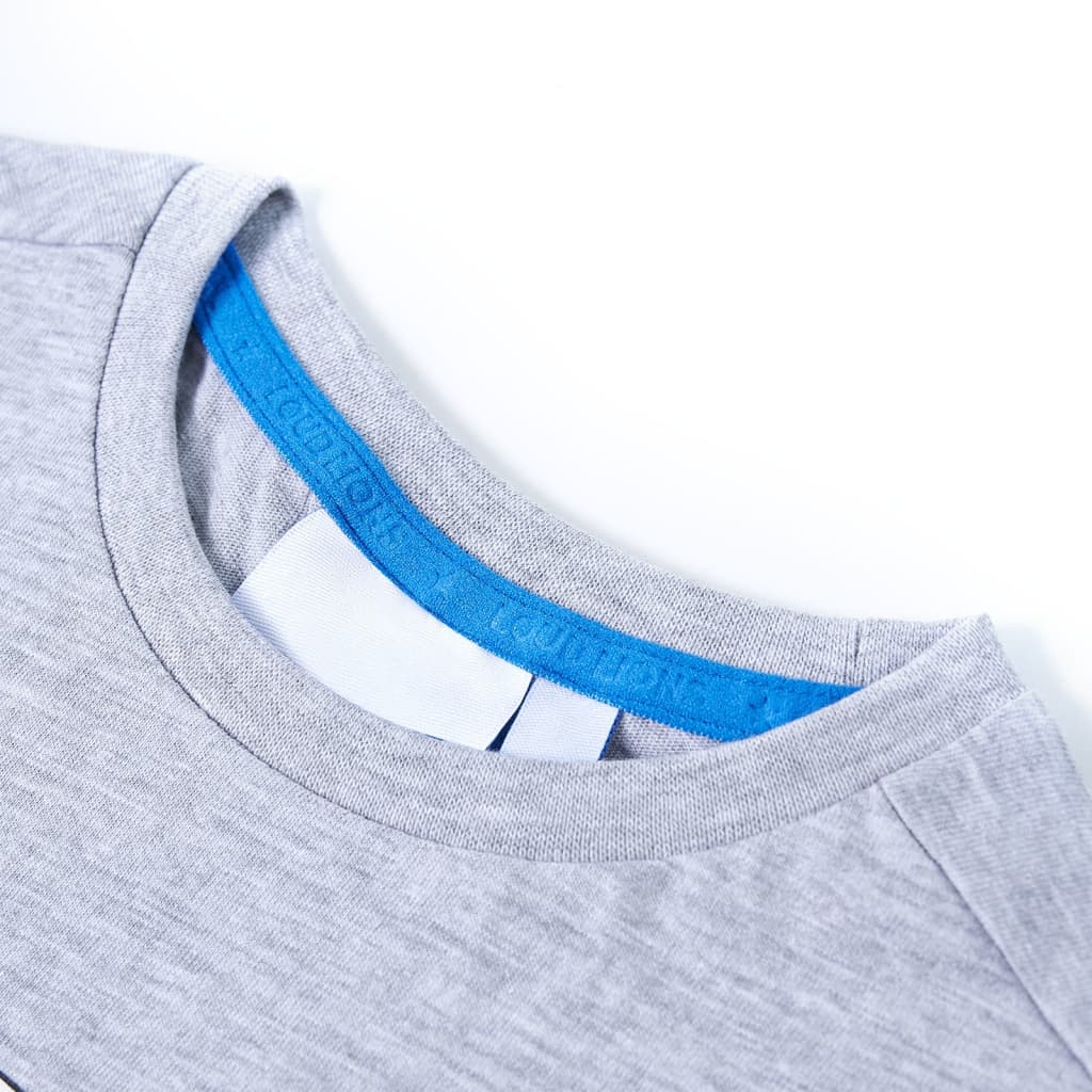 Thumbnail - vidaXL Kinder-T-Shirt Grau 92