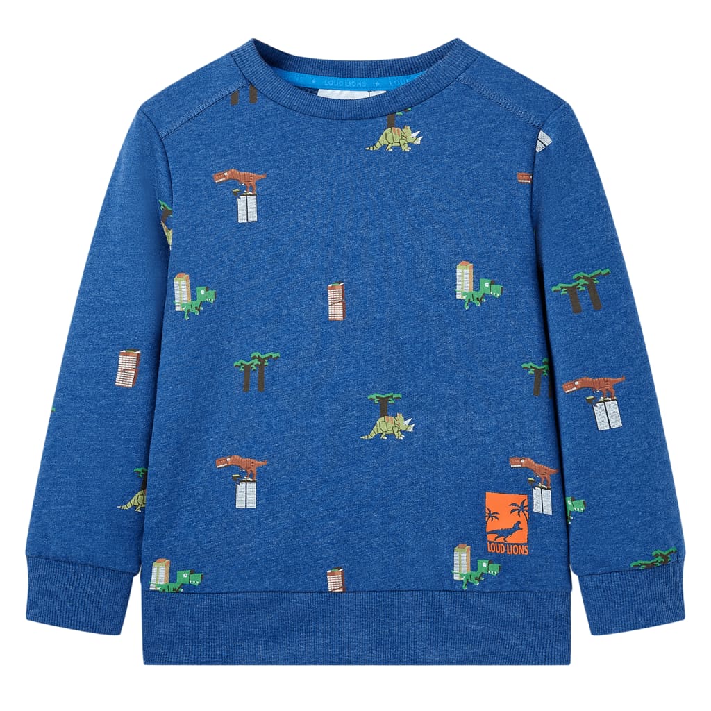 Sweatshirt pour enfants mélange bleu foncé 116