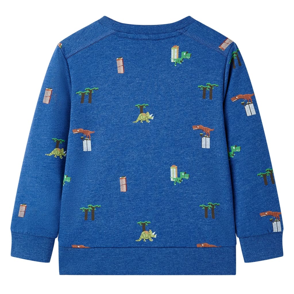 vidaXL Kindertrui 140 gemêleerd donkerblauw afbeelding
