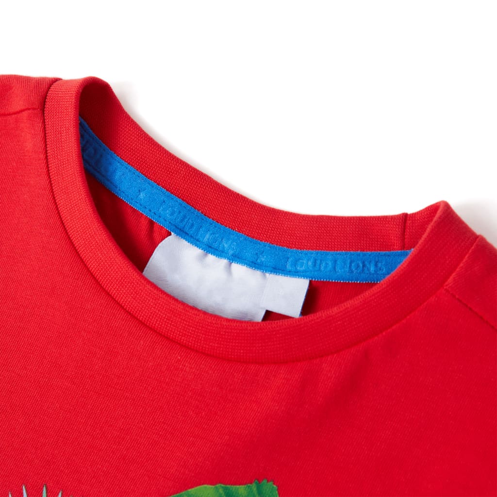 Thumbnail - vidaXL Kinder-T-Shirt Rot 116