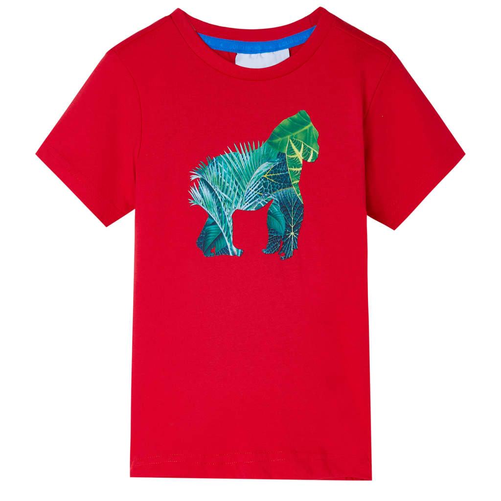 vidaXL Kinder-T-Shirt Rot 128