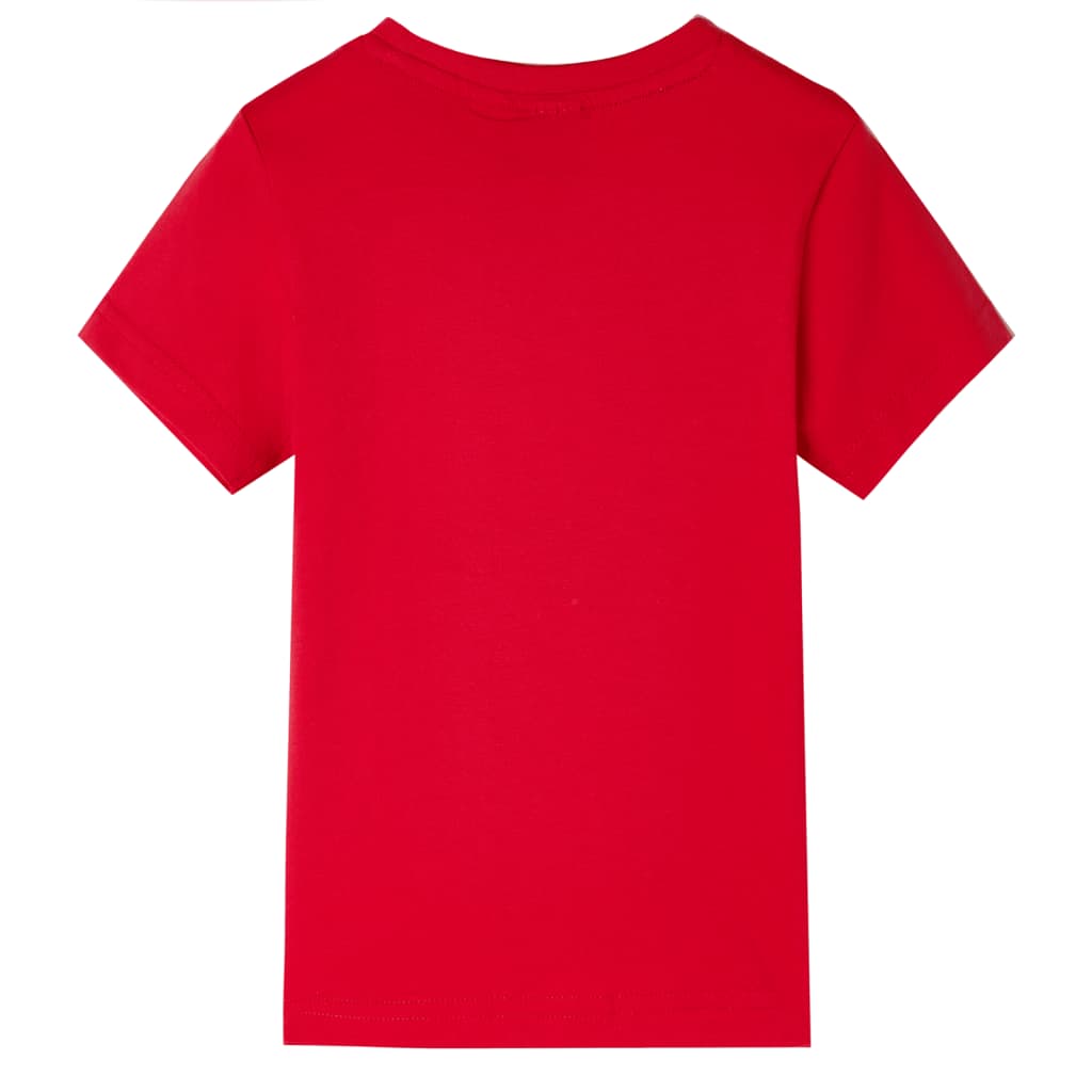 vidaXL Kindershirt 128 rood afbeelding