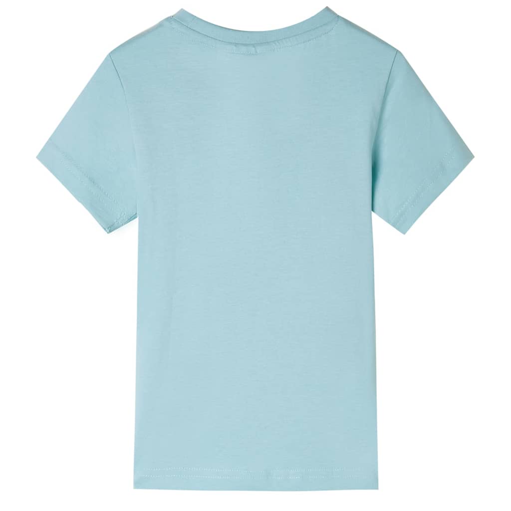 vidaXL Kindershirt 92 lichtzeeblauw afbeelding
