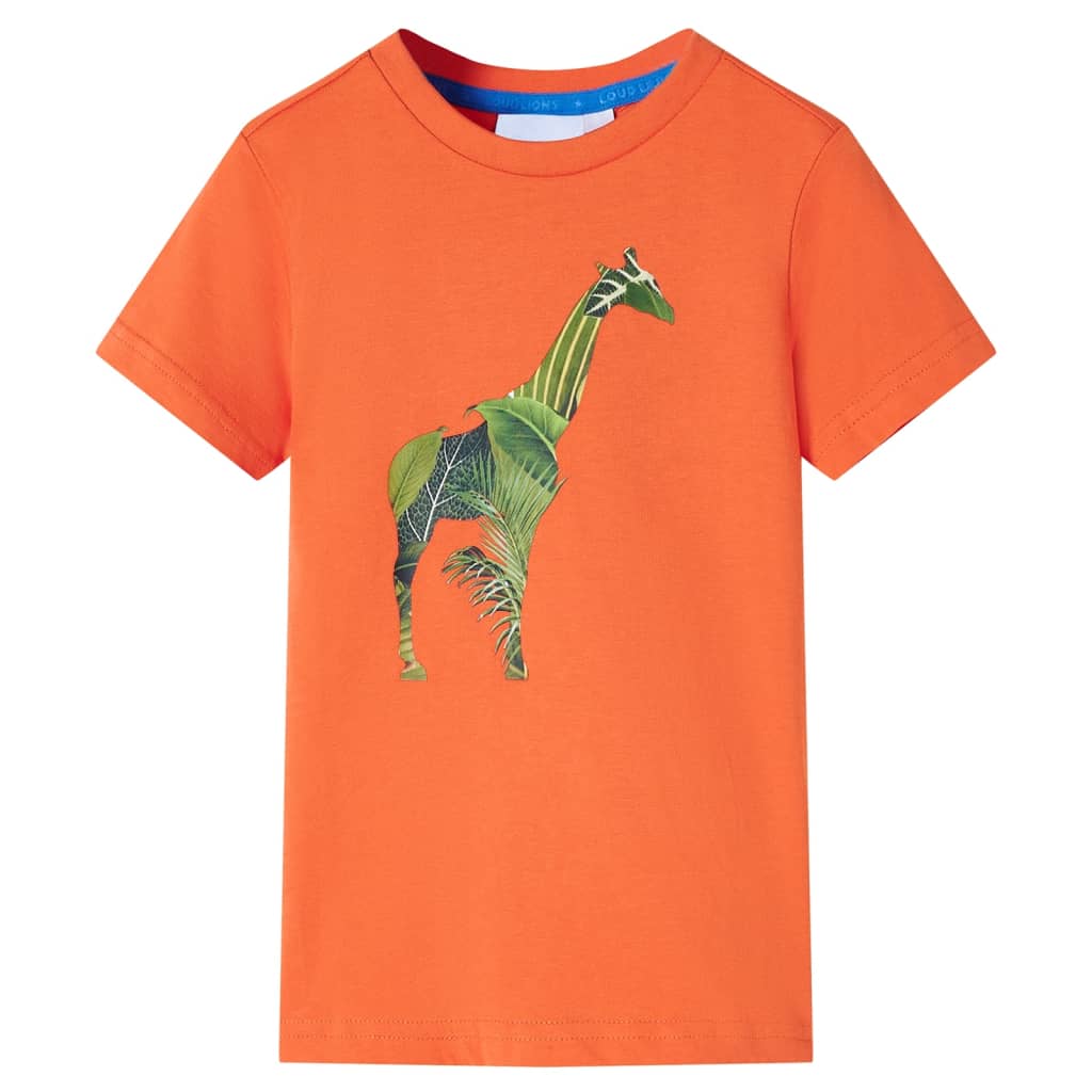 vidaXL Kinder-T-Shirt Hellorange 92