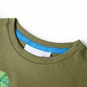 Kids'T-shirt Red 92 Khaki 128 - obrázek 3