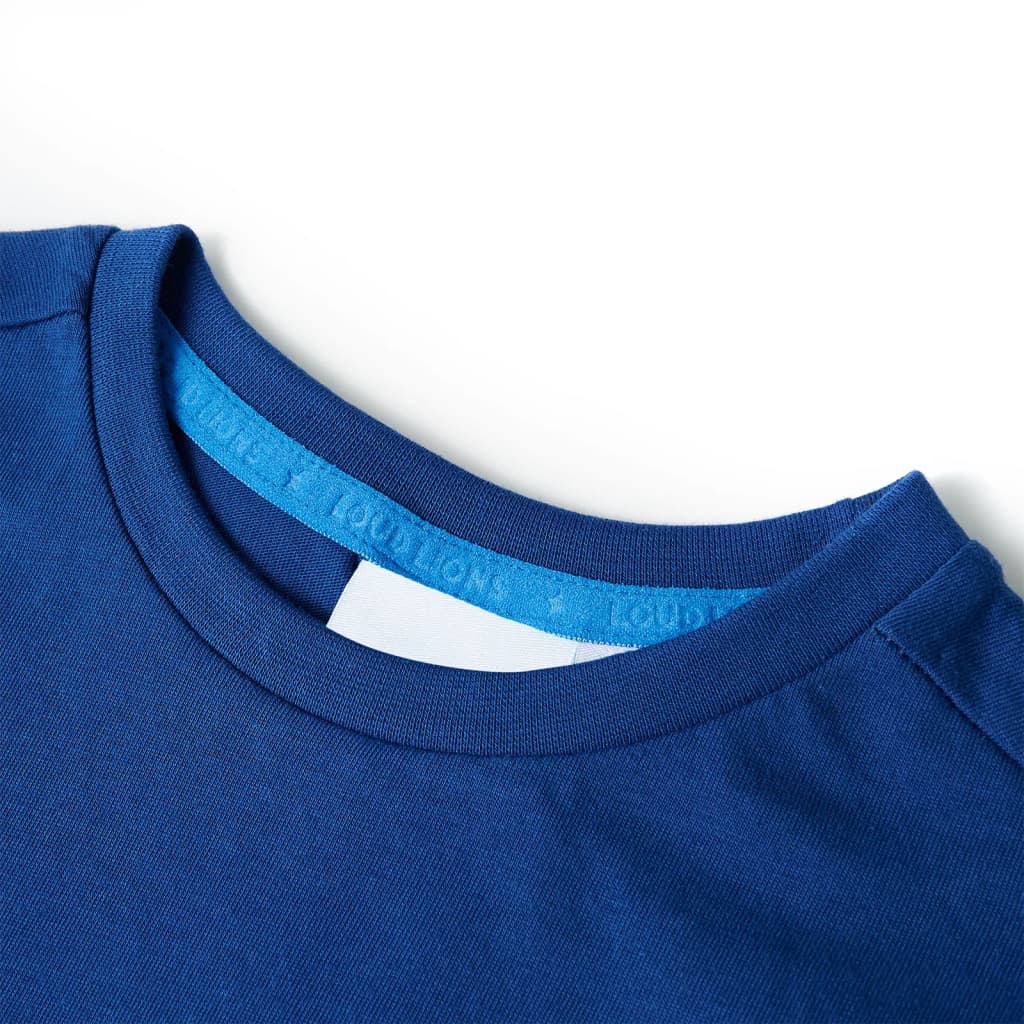 Thumbnail - vidaXL Kinder-T-Shirt Dunkelblau 116