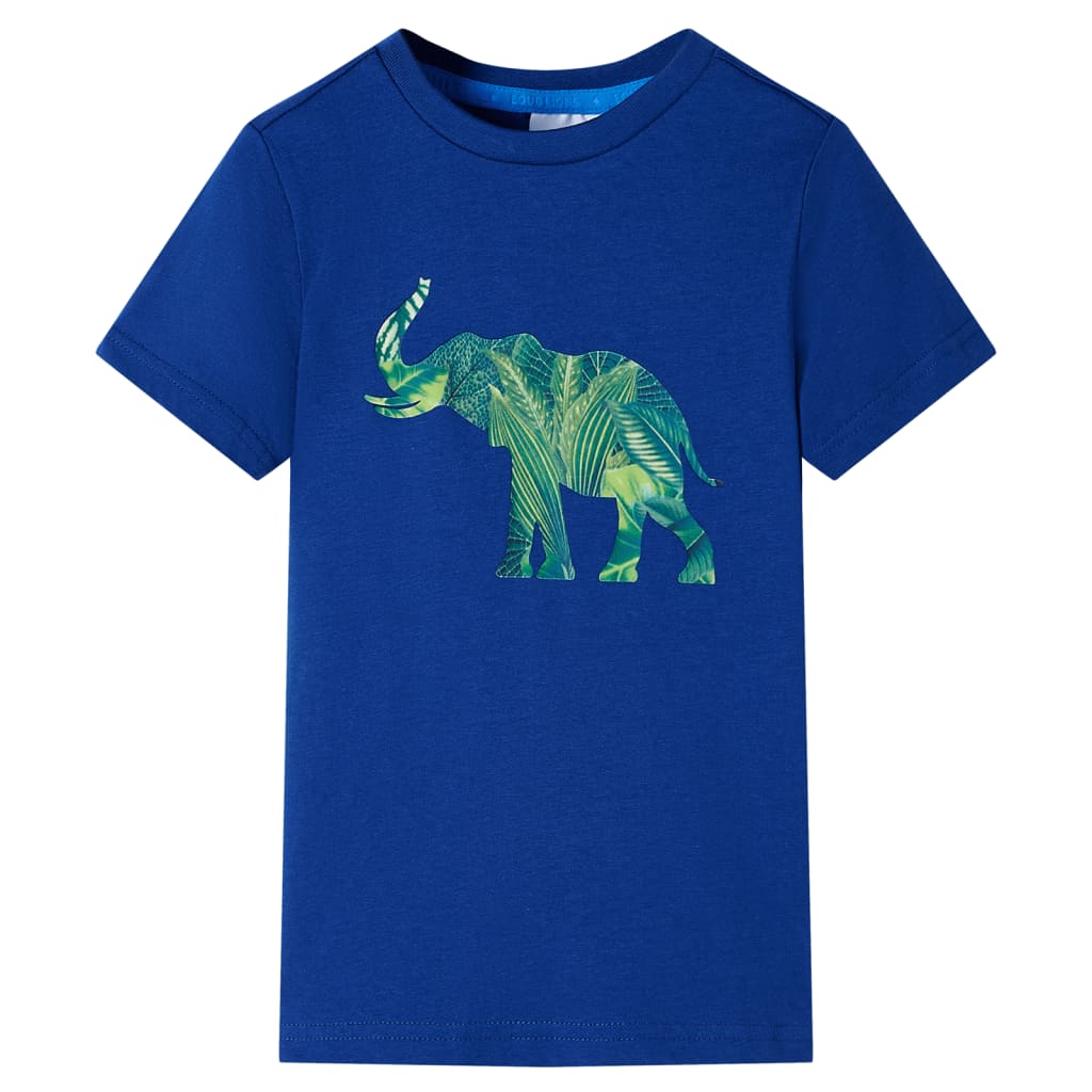 vidaXL Kids'T-shirt Dark Blue 92 Blue 140