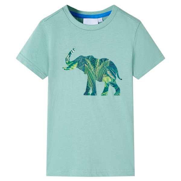 Laste T-s&auml;rk, hele khaki, 104