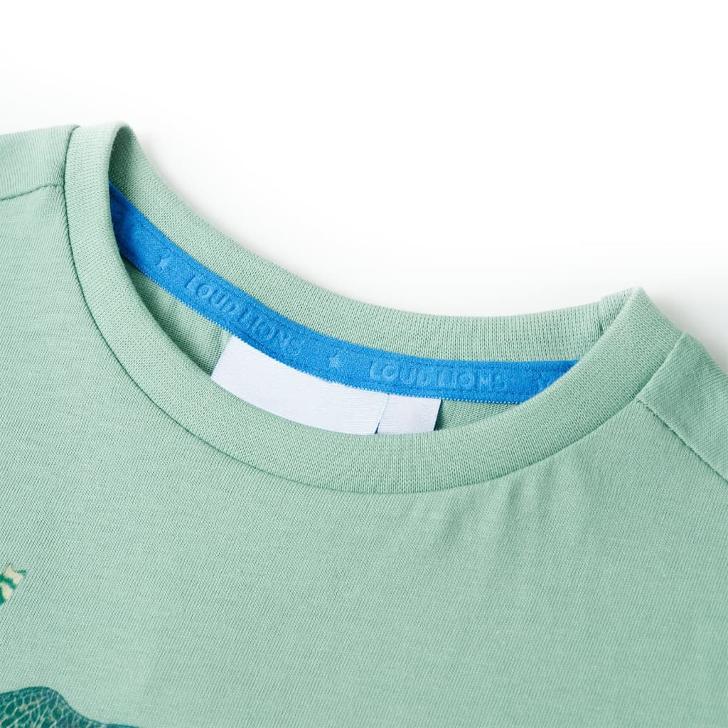 Thumbnail - vidaXL Kinder-T-Shirt Helles Khaki 104