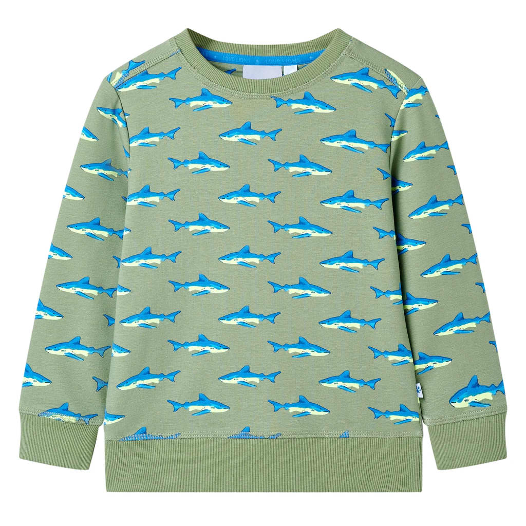 Kinder-Sweatshirt Helles Khaki 116