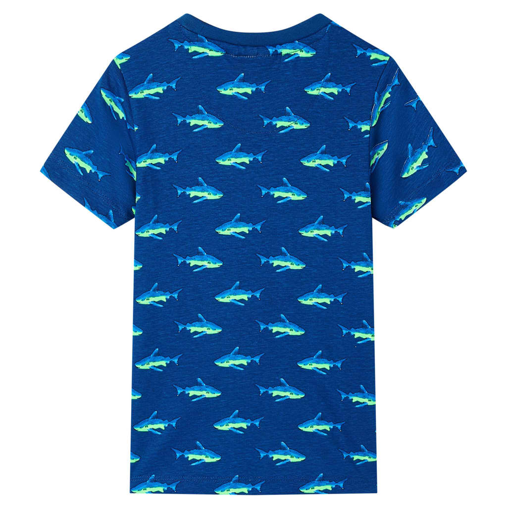 vidaXL Kindershirt 104 donkerblauw afbeelding