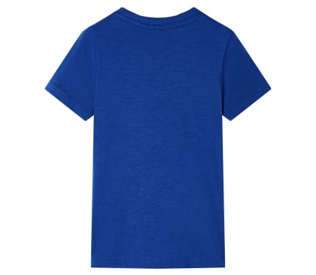 T-shirt pour enfants bleu fonc&eacute; 92