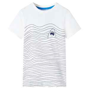 Otroška majica s kratkimi rokavi bež 128