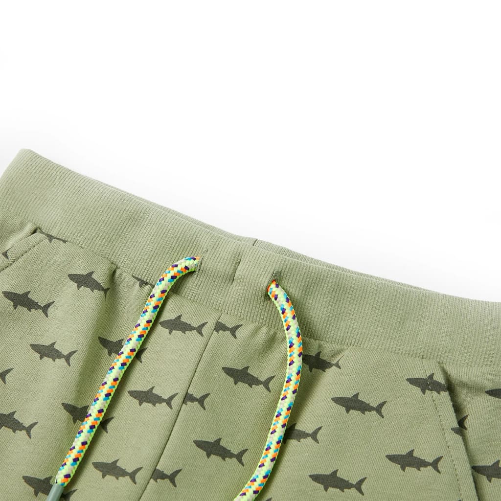 Thumbnail - vidaXL Kindershorts mit Kordelzug Helles Khaki 116