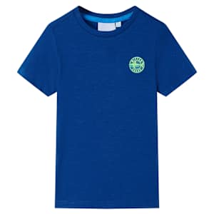 Otroška majica s kratkimi rokavi temno modra 104
