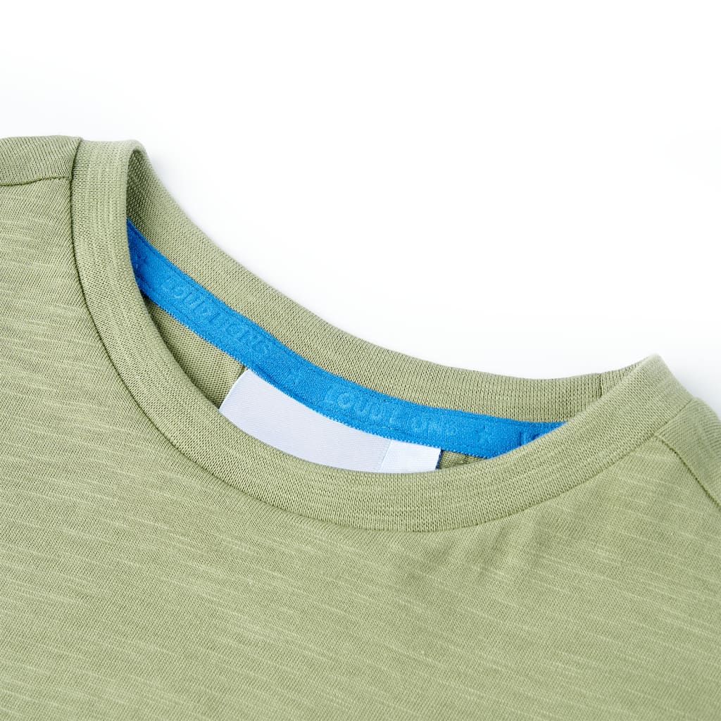 Thumbnail - vidaXL Kinder-T-Shirt Helles Khaki 140