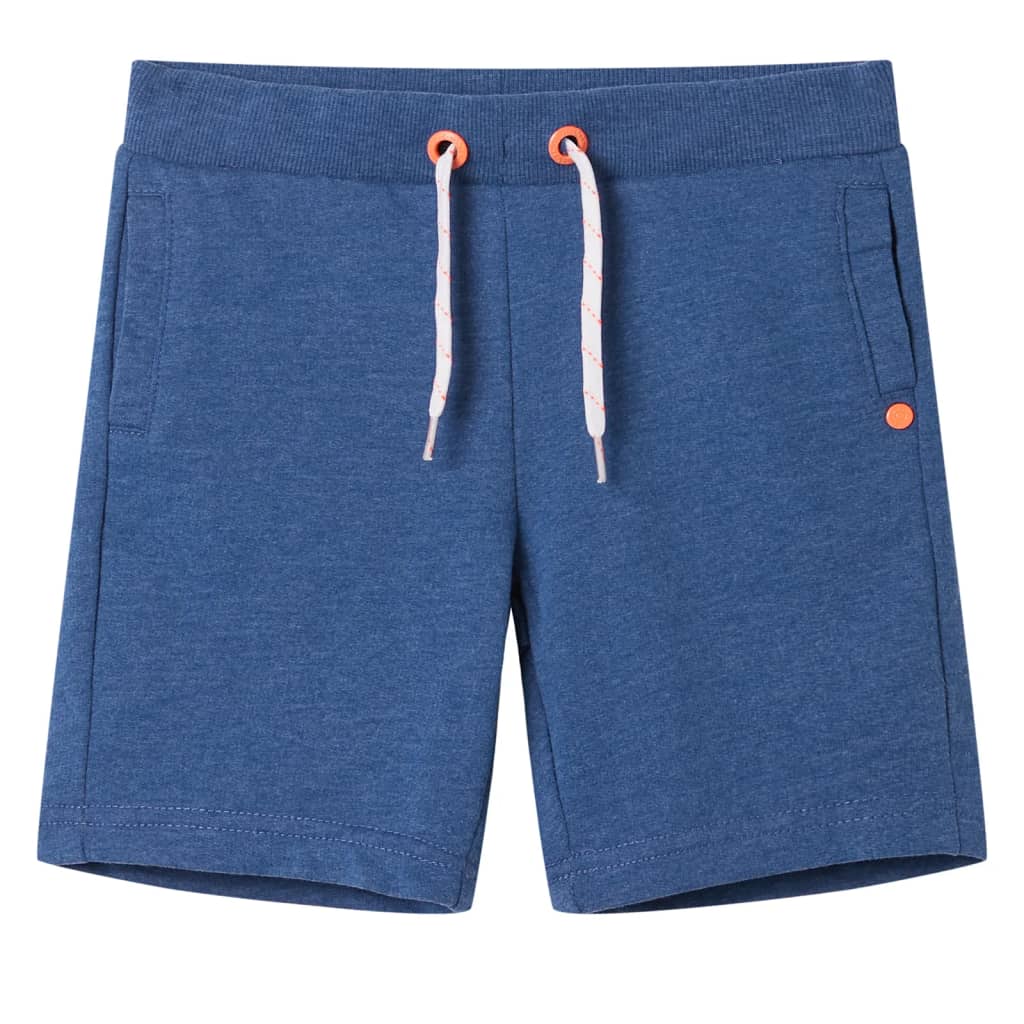 Kindershorts mit Kordelzug Dunkelblau Melange 92