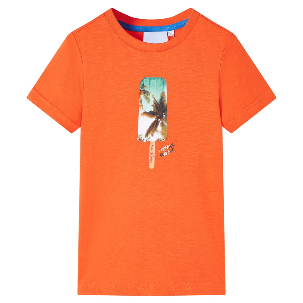 Tricou pentru copii, portocaliu închis, 104