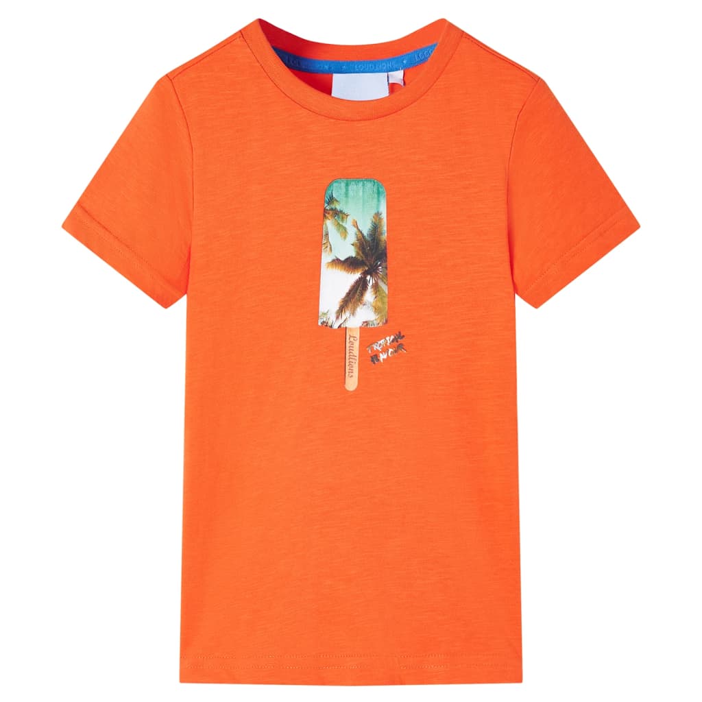 Tricou pentru copii, portocaliu închis, 116