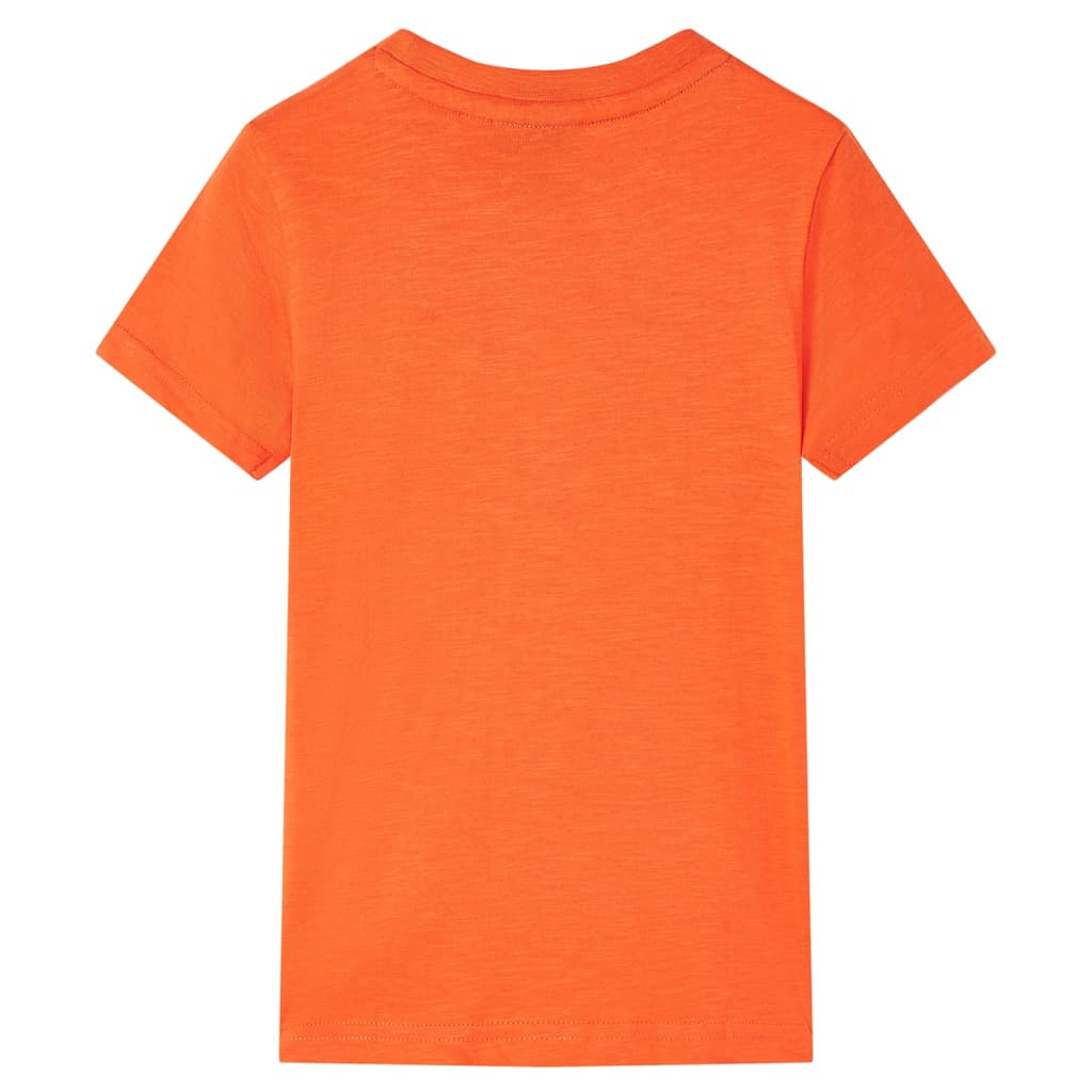 vidaXL Kindershirt 116 donkeroranje afbeelding