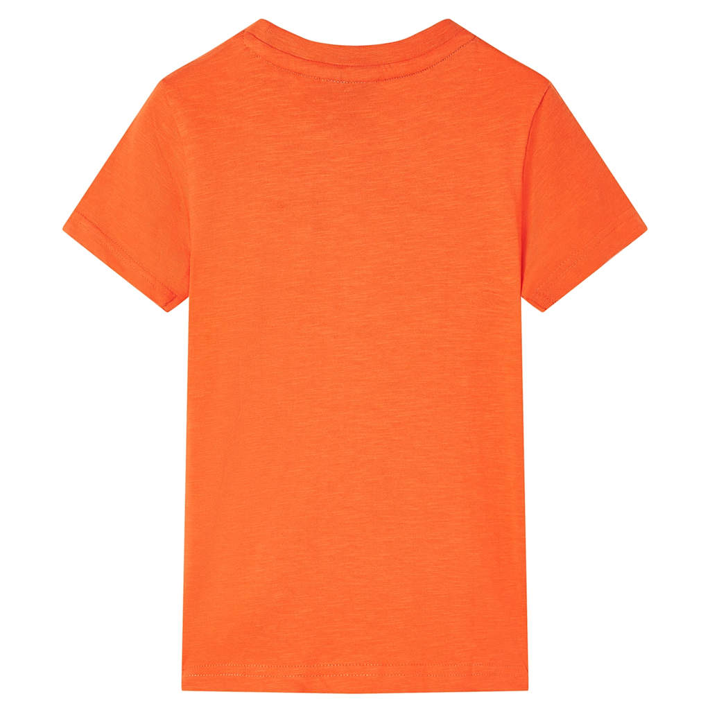 Thumbnail - vidaXL Kinder-T-Shirt Dunkelorange 128