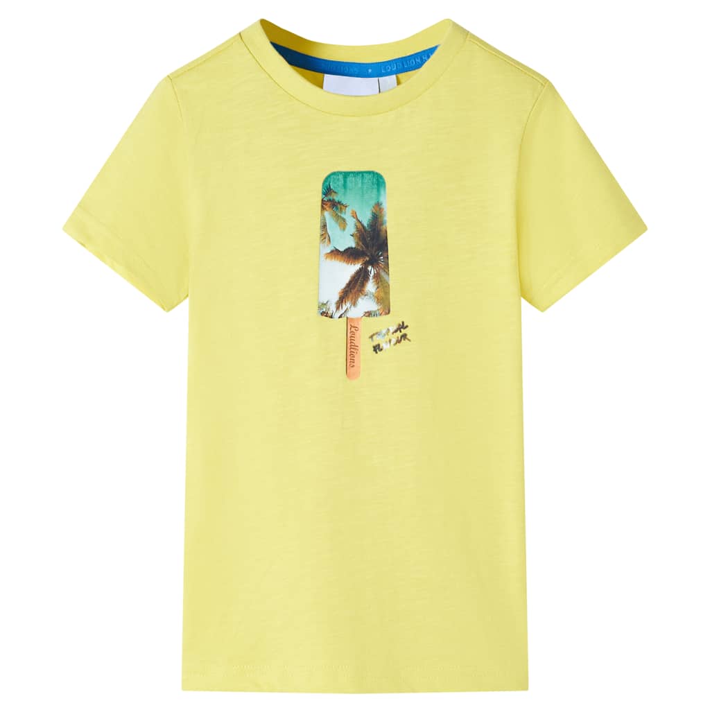 vidaXL Kinder-T-Shirt Gelb 92