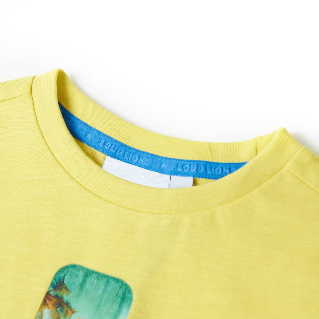 Thumbnail - vidaXL Kinder-T-Shirt Gelb 128