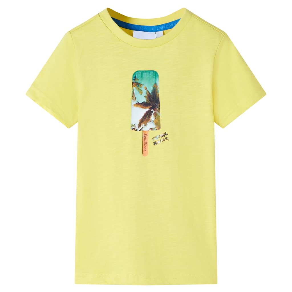 vidaXL Kinder-T-Shirt Gelb 140