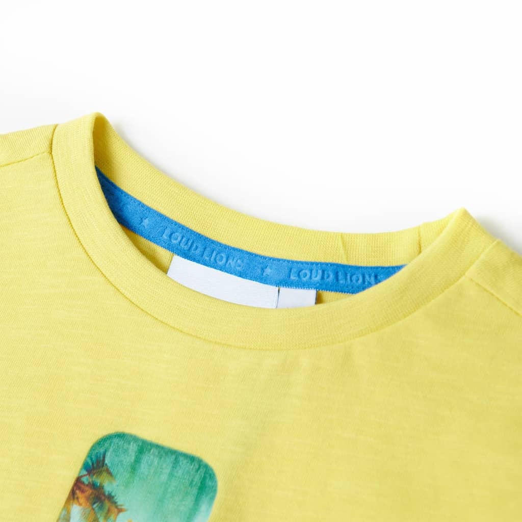 Thumbnail - vidaXL Kinder-T-Shirt Gelb 140